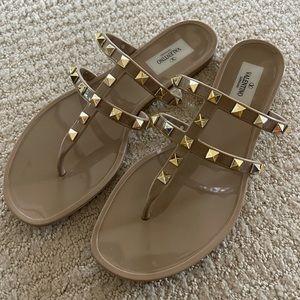 Valentino rubber sandals (nude)